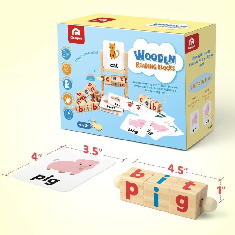 Unlocking the Joy of Learning with Coogam Wooden Reading Blocks