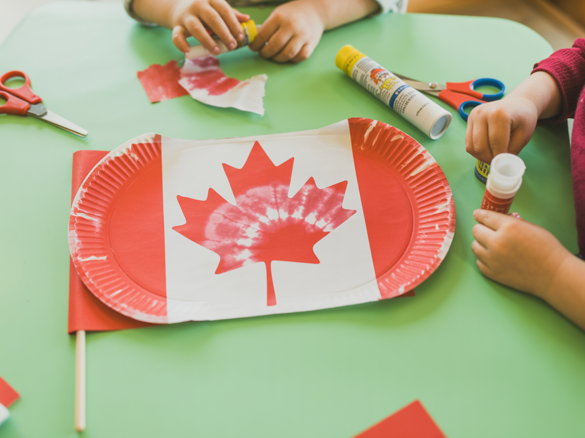 Read more about the article Easy DIY Canada Day Craft for Children- Paper Plate Maple Leaf Flag