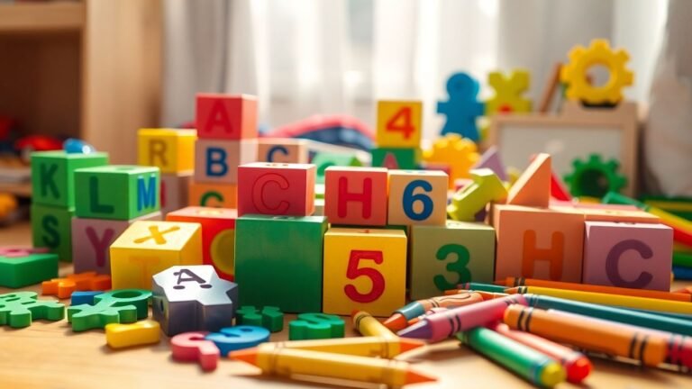 Preschool learning pack with blocks and puzzles.