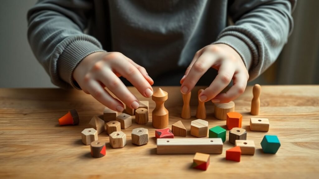 Montessori toys for a 4-year-old encouraging independent play.
